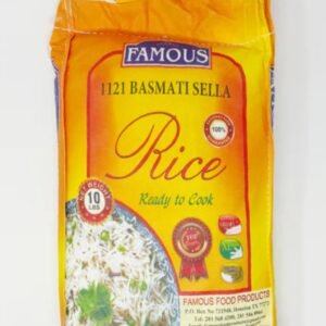 Famous sella basmati 1121 rice ( 10 lbs ) cloth bag