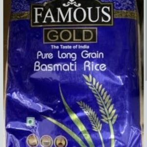 Famous gold  basmati rice 10 lbs ( blue bag)