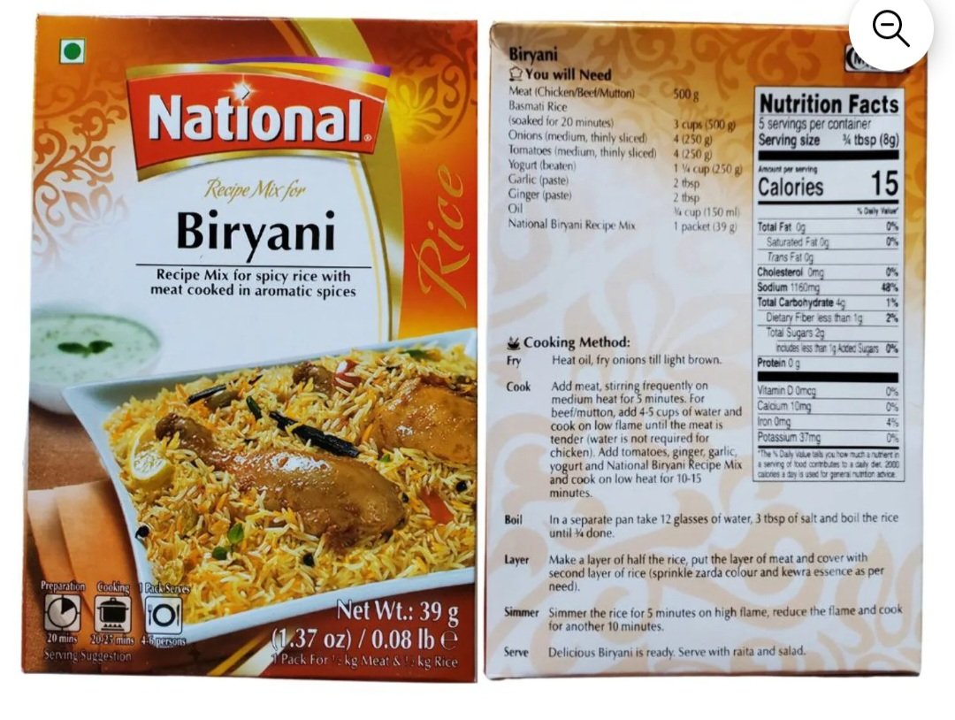 National Biryani Masala-45g